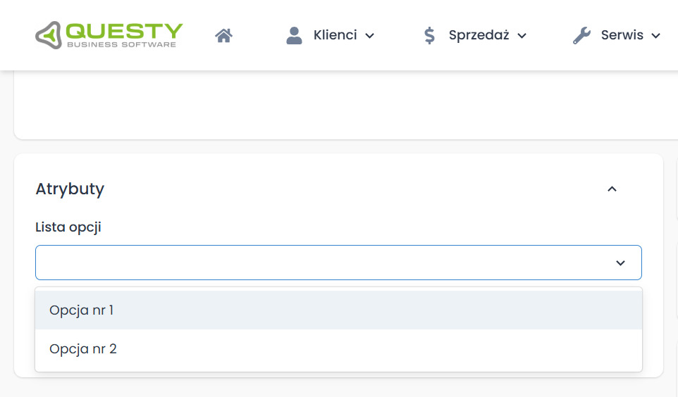 Lista o typie jednokrotnego wyboru